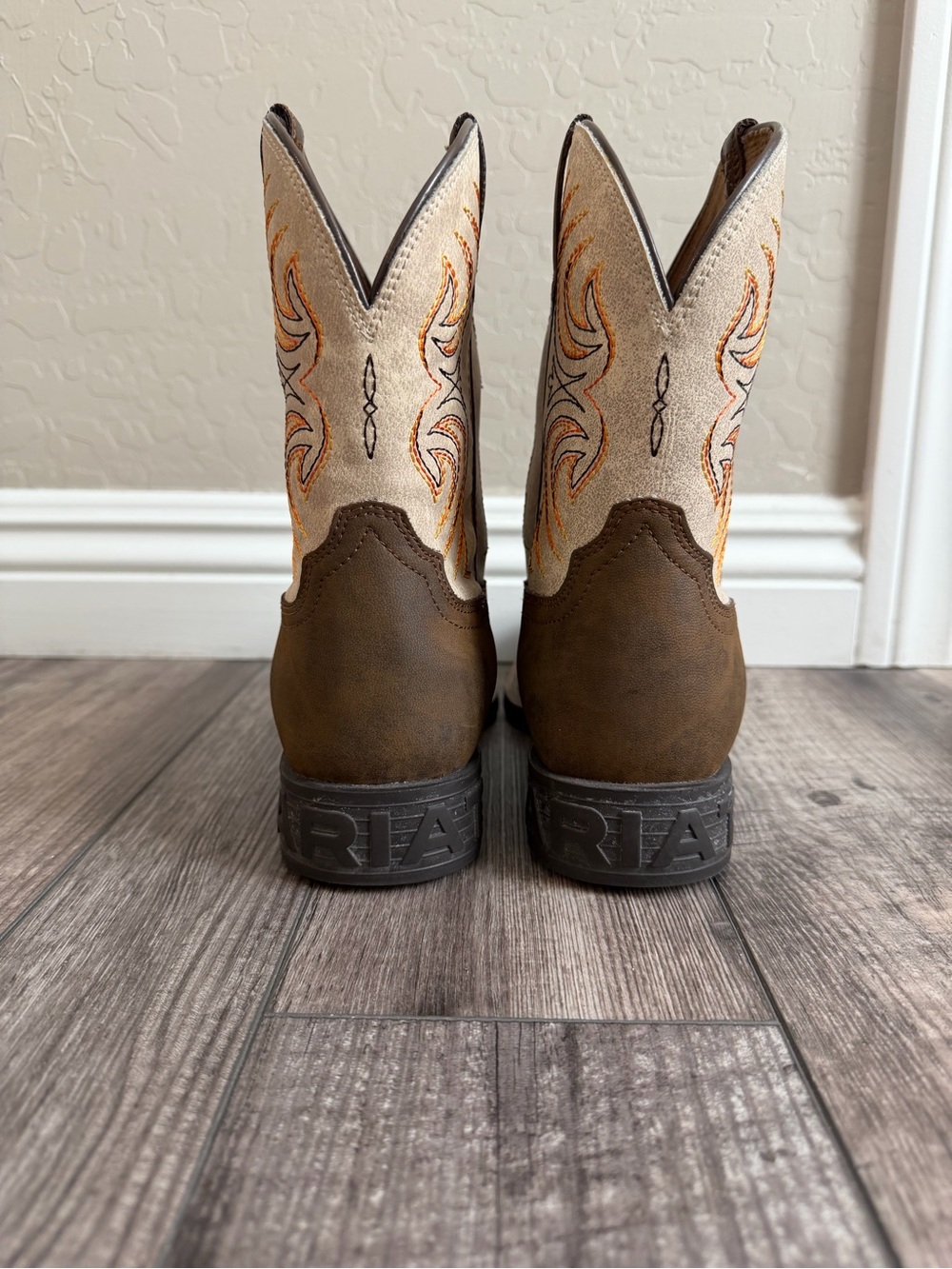 Ariat Kids Storm Western Boot, Brown - Picture 5 of 13